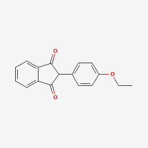 molecular formula C17H14O3 B11712543 2-(4-Ethoxyphenyl)-1H-indene-1,3(2H)-dione CAS No. 27533-97-7