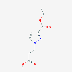 3-[3-(ethoxycarbonyl)-1H-pyrazol-1-yl]propanoic acid