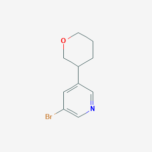 3-Bromo-5-(tetrahydro-2H-pyran-3-yl)pyridine