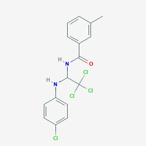 3-methyl-N-{2,2,2-trichloro-1-[(4-chlorophenyl)amino]ethyl}benzamide