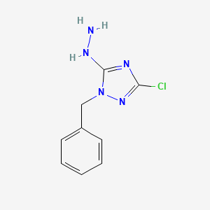 1-benzyl-3-chloro-5-hydrazinyl-1H-1,2,4-triazole