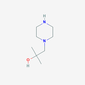 molecular formula C8H18N2O B117127 2-甲基-1-(哌嗪-1-基)丙烷-2-醇 CAS No. 156339-46-7