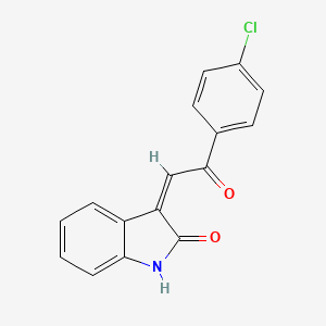 (3Z)-3-[2-(4-Chlorophenyl)-2-oxoethylidene]-1,3-dihydro-2H-indol-2-one