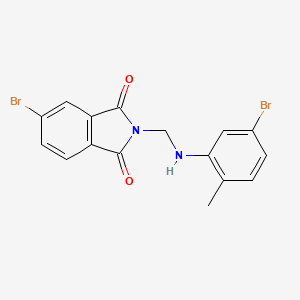 5-bromo-2-{[(5-bromo-2-methylphenyl)amino]methyl}-1H-isoindole-1,3(2H)-dione