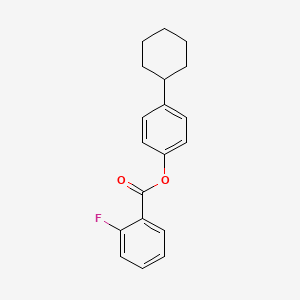 4-Cyclohexylphenyl 2-fluorobenzoate