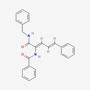 molecular formula C25H22N2O2 B11712783 (2Z,4E)-N-benzyl-5-phenyl-2-(phenylformamido)penta-2,4-dienamide 