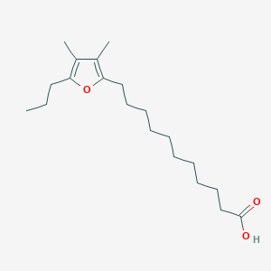 molecular formula C20H34O3 B117129 11-(3,4-Dimethyl-5-propylfuran-2-YL)undecanoic acid CAS No. 57818-41-4