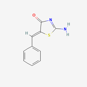 molecular formula C10H8N2OS B11712909 (Z)-5-Benzylidene-2-iminothiazolidin-4-one CAS No. 14230-00-3