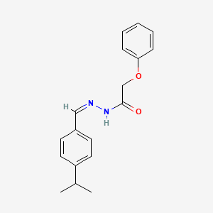 molecular formula C18H20N2O2 B11712917 2-phenoxy-N-[(Z)-(4-propan-2-ylphenyl)methylideneamino]acetamide 