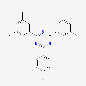 2-(4-Bromophenyl)-4,6-bis(3,5-dimethylphenyl)-1,3,5-triazine