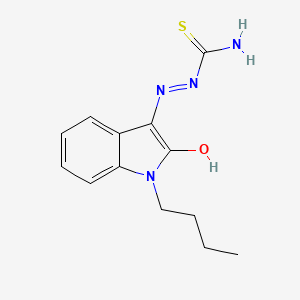 (2E)-2-(1-butyl-2-oxo-1,2-dihydro-3H-indol-3-ylidene)hydrazinecarbothioamide