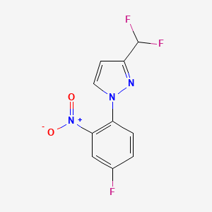 3-(Difluoromethyl)-1-(4-fluoro-2-nitrophenyl)-1H-pyrazole