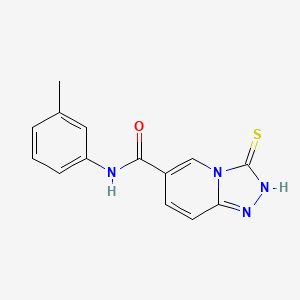 3-Thioxo-2,3-dihydro-[1,2,4]triazolo[4,3-a]pyridine-6-carboxylic acid m-tolylamide