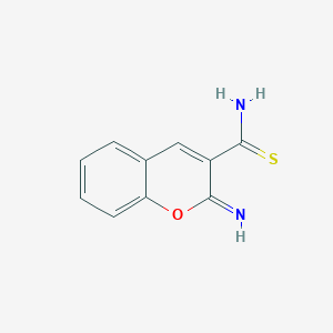 molecular formula C10H8N2OS B11713042 2H-1-Benzopyran-3-carbothioamide, 2-imino- CAS No. 71796-72-0