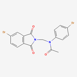 N-[(5-bromo-1,3-dioxo-1,3-dihydro-2H-isoindol-2-yl)methyl]-N-(4-bromophenyl)acetamide