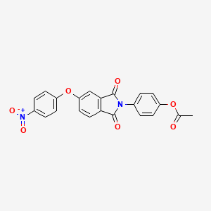 4-[5-(4-nitrophenoxy)-1,3-dioxo-1,3-dihydro-2H-isoindol-2-yl]phenyl acetate