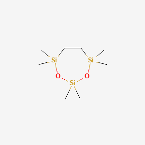 molecular formula C8H22O2Si3 B11713086 2,2,4,4,7,7-hexamethyl-1,3,2,4,7-dioxatrisilepane 