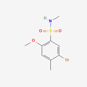 molecular formula C9H12BrNO3S B1171310 5-bromo-2-methoxy-N,4-dimethylbenzenesulfonamide 