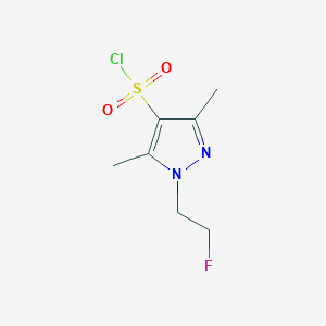 1-(2-fluoroethyl)-3,5-dimethyl-1H-pyrazole-4-sulfonyl chloride