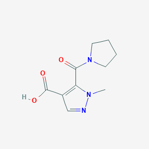 1-methyl-5-(pyrrolidin-1-ylcarbonyl)-1H-pyrazole-4-carboxylic acid