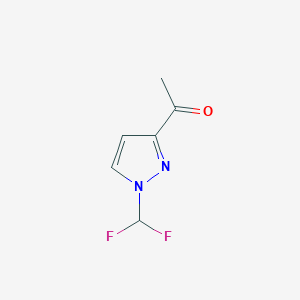 1-[1-(Difluoromethyl)-1H-pyrazol-3-yl]ethanone