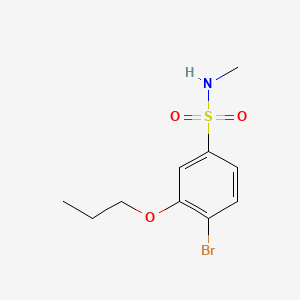 molecular formula C10H14BrNO3S B1171315 4-bromo-N-methyl-3-propoxybenzenesulfonamide 