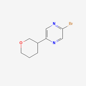 2-Bromo-5-(oxan-3-yl)pyrazine