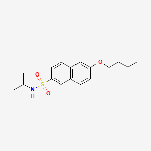 molecular formula C17H23NO3S B1171316 6-butoxy-N-isopropyl-2-naphthalenesulfonamide 