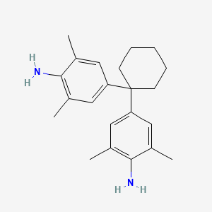 molecular formula C22H30N2 B11713166 Benzenamine, 4,4'-cyclohexylidenebis[2,6-dimethyl- CAS No. 22657-66-5