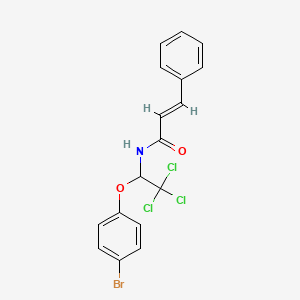 (2E)-N-[1-(4-bromophenoxy)-2,2,2-trichloroethyl]-3-phenylprop-2-enamide