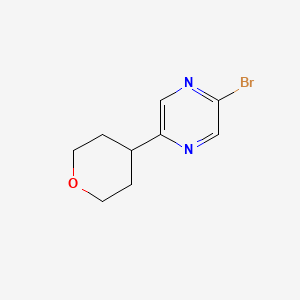 2-Bromo-5-(oxan-4-yl)pyrazine