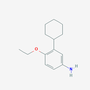 molecular formula C14H21NO B11713258 3-Cyclohexyl-4-ethoxyaniline 