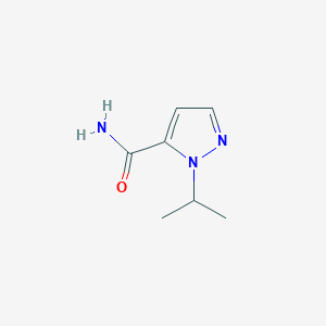 molecular formula C7H11N3O B11713281 1-Isopropyl-1H-pyrazole-5-carboxamide 