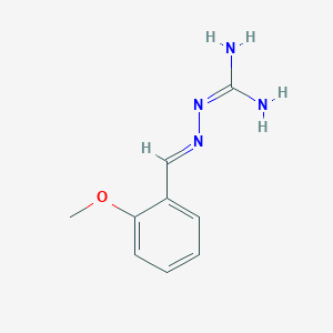 molecular formula C9H12N4O B11713310 N-[(E)-[(2-Methoxyphenyl)methylidene]amino]guanidine CAS No. 42452-51-7