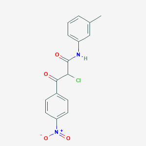 2-chloro-N-(3-methylphenyl)-3-(4-nitrophenyl)-3-oxopropanamide