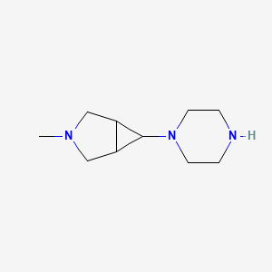 molecular formula C10H19N3 B1171337 3-Methyl-6-(piperazin-1-yl)-3-azabicyclo[3.1.0]hexane CAS No. 170938-12-2