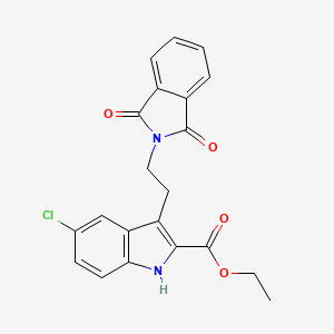 ethyl 5-chloro-3-[2-(1,3-dioxo-1,3-dihydro-2H-isoindol-2-yl)ethyl]-1H-indole-2-carboxylate