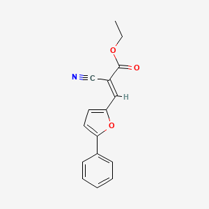 Ethyl 2-cyano-3-(5-phenylfuran-2-yl)acrylate