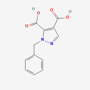 molecular formula C12H10N2O4 B11713405 1-Benzyl-1H-pyrazole-4,5-dicarboxylic acid 