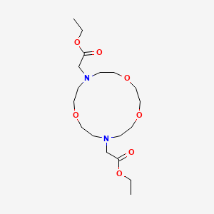 molecular formula C18H34N2O7 B11713432 Diethyl 2,2'-(1,4,10-trioxa-7,13-diazacyclopentadecane-7,13-diyl)diacetate 