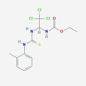 Ethyl 2,2,2-trichloro-1-[(2-toluidinocarbothioyl)amino]ethylcarbamate