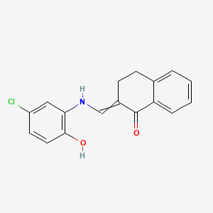 2-{[(5-Chloro-2-hydroxyphenyl)amino]methylidene}-1,2,3,4-tetrahydronaphthalen-1-one