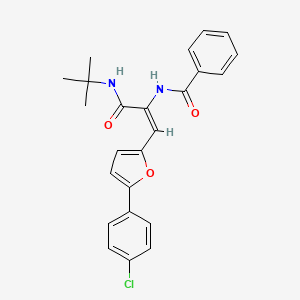 N-{(E)-1-[(tert-butylamino)carbonyl]-2-[5-(4-chlorophenyl)-2-furyl]-1-ethenyl}benzamide