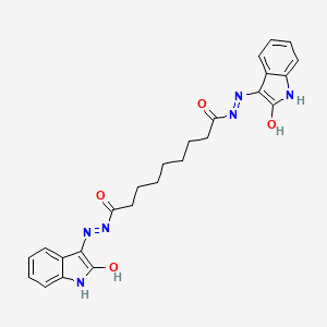 N'~1~,N'~9~-bis[(3Z)-2-oxo-1,2-dihydro-3H-indol-3-ylidene]nonanedihydrazide