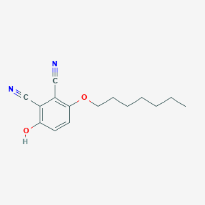 3-(Heptyloxy)-6-hydroxybenzene-1,2-dicarbonitrile