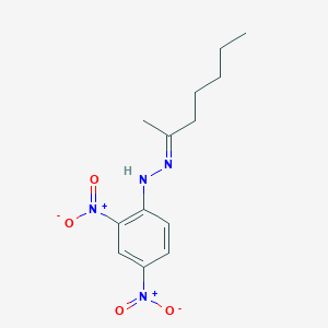 molecular formula C13H18N4O4 B11713512 (2E)-1-(2,4-dinitrophenyl)-2-(heptan-2-ylidene)hydrazine CAS No. 2074-03-5