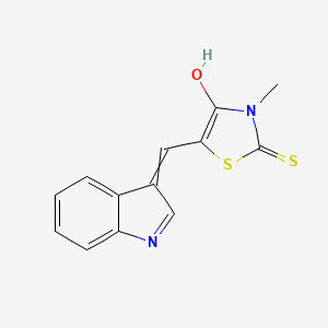 (5Z)-5-[(1H-indol-3-yl)methylidene]-3-methyl-2-sulfanylidene-1,3-thiazolidin-4-one