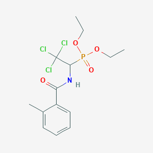 Diethyl (2,2,2-trichloro-1-{[(2-methylphenyl)carbonyl]amino}ethyl)phosphonate