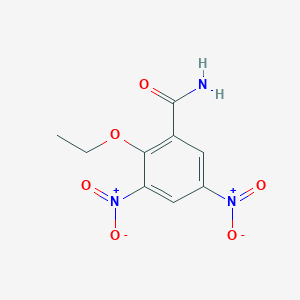 molecular formula C9H9N3O6 B11713581 2-Ethoxy-3,5-dinitrobenzamide 