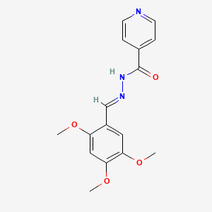 N'-[(E)-(2,4,5-trimethoxyphenyl)methylidene]pyridine-4-carbohydrazide